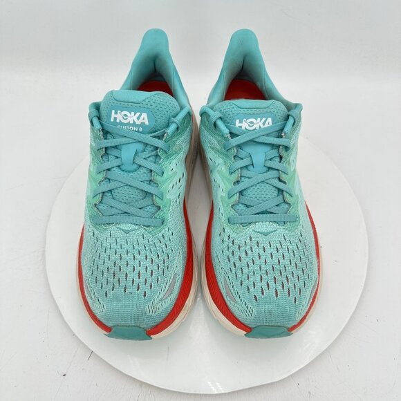 Hoka One One Clifton 8 Women Size 10B 1119394-AEBL Aquarelle Eggshell Blue Shoes - Picture 3 of 11